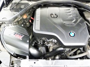 BMW 3 Series Performance Air Intake - AEM Induction - Cold Air Intake with Dryflow Oil-Free Filter, Mandrel-Bent Aluminum Tube, Heat Shield with Lid - Gunmetal Gray - `19-`21